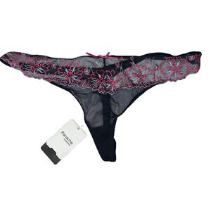New panache blue purple lace thong panty underwear xxxl